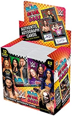 2021 Topps WWE Slam Attax Kartları-Kutu (Kutu başına 24 Paket) (Paket başına 12 Kart) (Toplam 288 Kart)