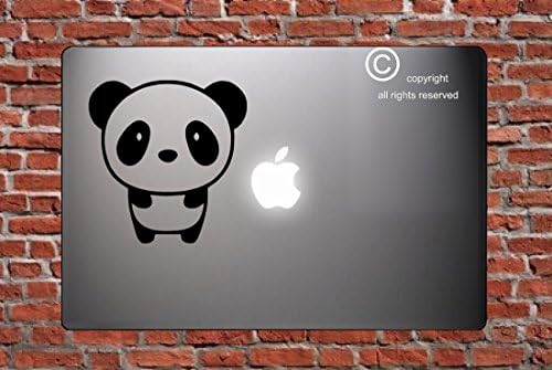 Bebek Panda Ayakta-Siyah-Sticker-Çıkartması-Cilt-Dizüstü MacBook için ARABA Pencere Duvar sanat dekoru Kamyon Motosiklet Kask
