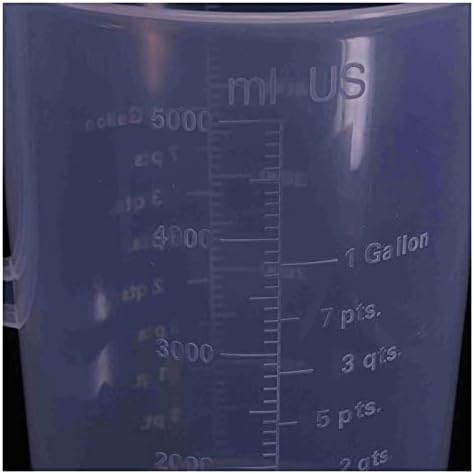 Youmıne Bilim lab 5000 ml Plastik Clea Ölçüm Fincan Mezun Lab Testi Sıvı Tedbir Aracı Lot