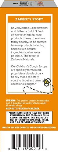 Zarbee's Naturals Koyu Ballı Çocuk Öksürük Şurubu, Doğal Üzüm Aroması, 4 Ons Şişe