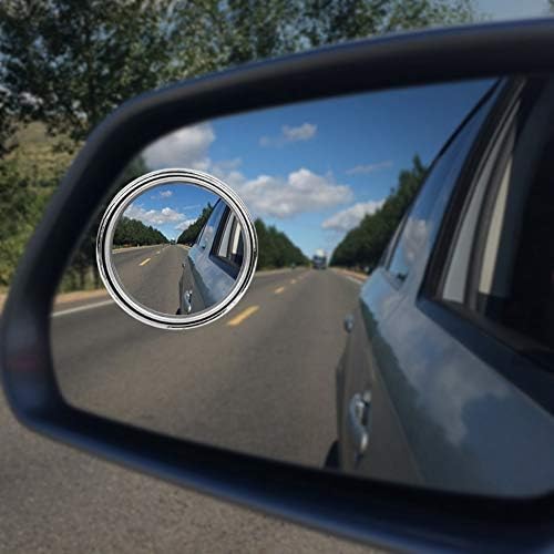 Araba Kör Nokta Ayna, MoreChioce Ayarlanabilir 360°Döndür Geniş Açı Dışbükey Cam Ultra-ince Yuvarlak Dikiz Aynası Kör Nokta