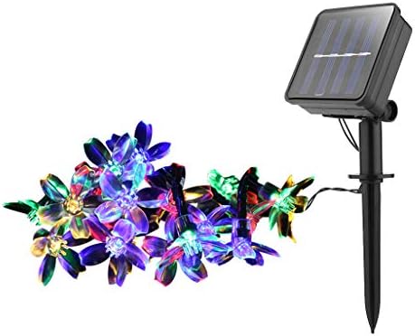 Dumanfs güneş şeftali şekli ışık dize LED çiçek güneş peri ışıkları, bahçe ışıkları için açık, çim, açık, parti, ev dekor