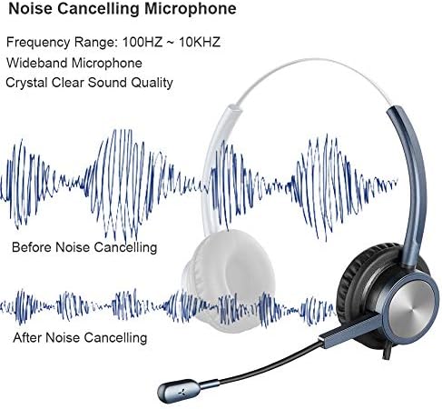 Gürültü Önleyici Mikrofonlu Oppetec Binaural 2.5 mm Kulaklık, Cisco SPA, Panasoinc KX, Gigaset Kablosuz Telefonlar, Avaya,