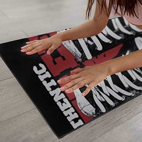 Şık Baskılı Yoga Mat, Spor Ayakkabı İllüstrasyon Tshirt Kolej Tarzı Çift Egzersiz Mat, profesyonel Çevre Koruma Kaymaz Karın