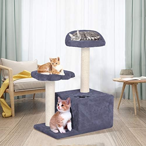 Guolarizi Kedi Kulesi kedi Oyun Evi kedi Aktivite Ağacı Daire Tırmalama sisal Sütun kedi Ağacı kedi Kumu Kitty Kumu kedi Tırmanma