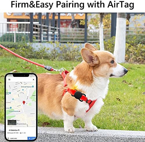 Apple AirTag Kılıfı ile Uyumlu AUOKLUN Hava Etiketi Tutacağı, Evcil Hayvanlar için 2'li Silikon Hava Etiketi Tutacağı, Köpek