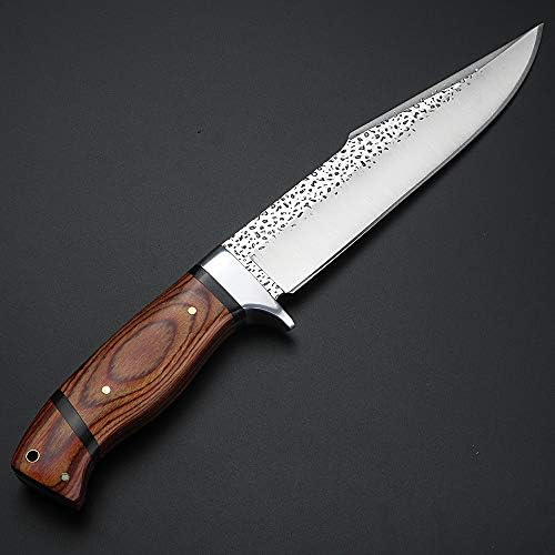 Açık Taktik Bıçak Kamp av bıçağı Dövme Sabit Bıçak Ahşap Saplı El Yapımı Bıçaklar Hunter Yürüyüş Balıkçılık için