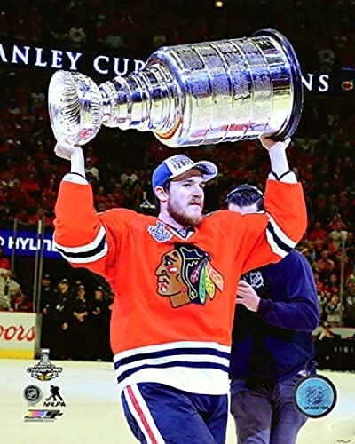 Andrew Shaw İmzalı Otantik Chicago Blackhawks Forması & 2013 & 2015 Stanley Kupası Şampiyonları Yazısı-Beckett BAS Kimliği