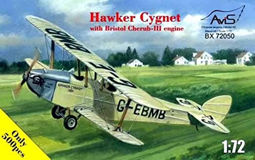 Bristol Cherub III tarafından desteklenen AVIS 72050 1/72 Hawker Cygnet Rekabet Uçağı
