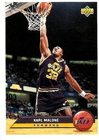 1992-93 Üst Güverte McDonald Basketbol P40 Karl Malone Utah Caz Resmi McDonalds UD NBA Ticaret Kartı
