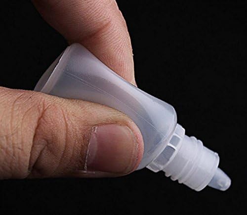 50 ADET Beyaz Plastik Doldurulabilir Boş Damlama Şişeleri Göz Sıvı Sıkılabilir Damlalık Şişeleri Örnek Ambalaj Depolama Tutucu