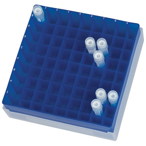SP Bel-Art 81'li Plastik Dondurucu Saklama Kutuları; Mavi (5'li Paket) (F18852-0012)