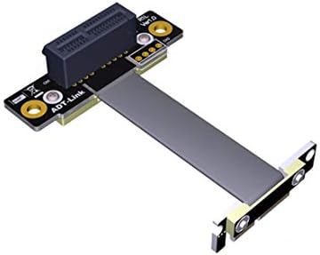 ADT-Lınk Çift 90 Derece Sağ Açı PCIe 3. 0x1 x1 Uzatma Kablosu R11SL-TL 8G / BPS Yüksek Hızlı PCI Express 1x Yükseltici Kart