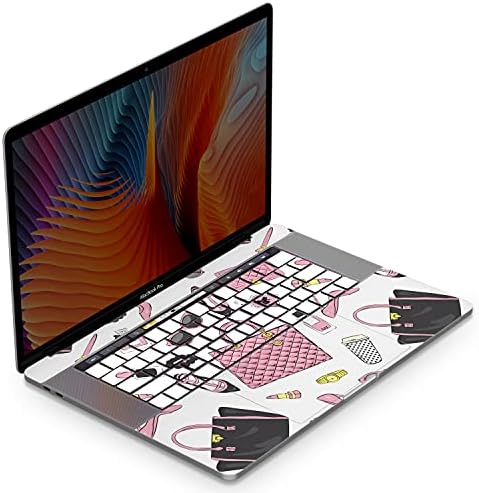 Mertak Vinil Cilt ile Uyumlu MacBook Hava 13 inç Mac Pro 16 15 14 12 2021 2020 2019 2018 2017 Girly Üst Dokunmatik Bar Sticker