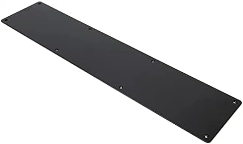 P & L Kapı Çözümleri-Mimari Metal Tekme Plakası 8x38 (MBK) Mat Siyah Kaplama-40 Genişliğindeki Kapılara Uyar-Ahşap ve Metal