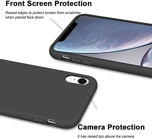 HHUAN Kılıf için Oppo K9 Pro 5G (6.43) ile 2 Temperli Cam Ekran Koruyucu. Ultra-İnce Siyah Yumuşak Silikon Anti-Damla Telefon
