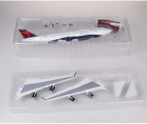 Spot Stok 47 cm 1/150 Ölçekli Döküm Uçak Modeli Boeing 747 Uçak 380 Uçak Modeli, led ışık doğum günü hediyesi Oturma Odası