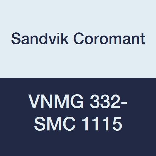 Sandvik Coromant, VNMG 332-SMC 1115, Tornalama için T-Max P Kesici Uç, Karbür, Elmas 35°, Nötr Kesim, 1115 Kalite, (Ti,Al)