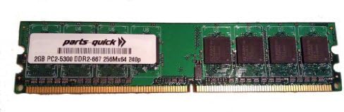 2 GB Bellek Gigabyte GA-EP45-DS4 Anakart DDR2 PC2-5300 667 MHz DIMM ECC Olmayan RAM Yükseltme (PARÇALARI-hızlı Marka)