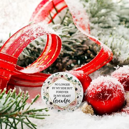 2021 Noel Süs Yuvarlak Noel Ağacı Süsler Seramik Noel Süsler Hatıra Süs Noel Süslemeleri Sonsuza Kalbimde Büyükbaba Bayan Gandpa