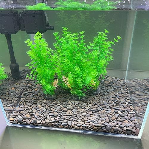 Akvaryum Bitkileri Balık Tankı Süslemeleri Orta Boy Tall-9.4 inç Plastik Yapay Bitki Goldfish Waterscape Balık Gizler İnce