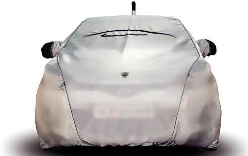 TPH Fırtına Geçirmez Gümüş Serisi Özelleştirilmiş fit Açık Gümüş Araba Kapak Siyah Boru ile Renault Clio için