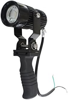 Endüstriyel Aydınlatma için 18 Watt El Tipi LED Spot Işığı-Mafsallı Kafa-Polikarbonat Sap IP65 (-60° Taşkın-Siyah-6-15 Düz)