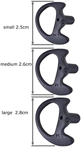 Homyl 2X Silikon Yedek Kulak Tıkacı Kulaklık Kulakiçi (Sol ve Sağ) için İki Yönlü Radyo Hava Akustik Bobin Tüp Ses Kiti Walkie
