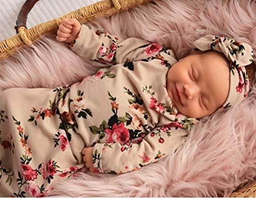 Yenidoğan Bebek Kız Erkek Çiçek Giyilebilir Battaniye Kafa Bandı Elbisesi ıle Gelen Ev Kıyafeti Hediye Güvenli Uyku Tulumu