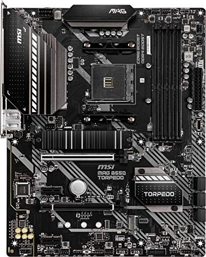 MSI MAG B550 Torpido Oyun Anakartı (AMD AM4, DDR4, PCIe 4.0, SATA 6 Gb / sn, Çift M. 2, USB 3.2 Gen 2, HDMI / DP, ATX, AMD