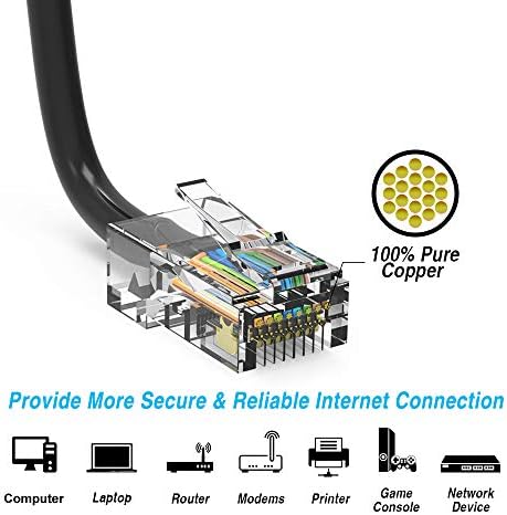 0.5 ft (0.2 M) Cat5E UTP Ethernet Ağ Önyüklenmeyen Kablo 0.5 Feet (0.2 Metre) Gigabit LAN Ağ Kablosu RJ45 Yüksek Hızlı Yama