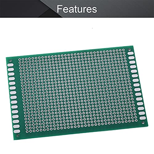 Fielect 70x100mm Çift Taraflı PCB kartı Evrensel Baskılı Devre Proto Kurulu DIY Lehimleme Elektronik Projeler Uygulama Testi