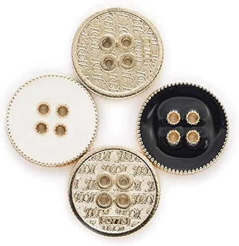 JIUYUE 5 Pcs Yuvarlak Metal Düğmeler Dikiş Scrapbooking Ev Giyim Yerine İşi El Sanatları Aksesuarları Dekor Düğmeleri (Renk
