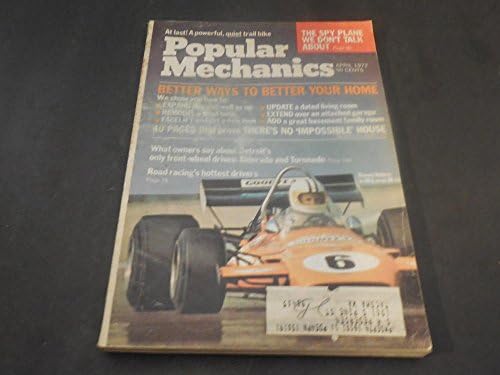 Popular Mechanics Nisan 1972 Casus Uçağı, Ekli Garajı Uzatın
