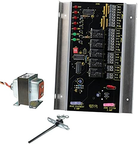 IO HVAC Kontrolleri ZP2-HC-KIT 2 Bölgeli 1H/1C Bölge Paneli, 40VA Transformatörlü ve Kanal Sıcaklık Sensörlü