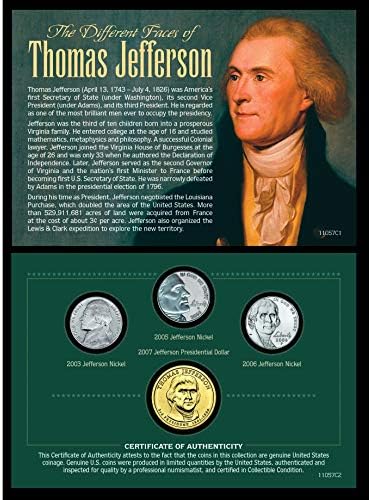 Amerikan Parası Thomas Jefferson'un Farklı Yüzlerini Hazineler