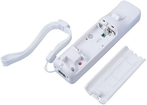 Mrıbo Wii Uzaktan Kumanda, Nintendo Wii ve Wii U için Silikon Kılıf ve Bilek Kayışı ile Yedek Uzaktan Oyun Denetleyicisi (Beyaz)