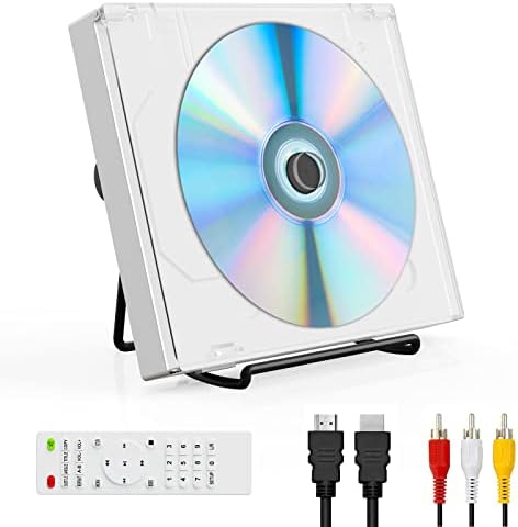 Mini DVD Oynatıcı, TV için Mini DVD Oynatıcılar ile HDMI / RCA Çıkışı, 1080P'ye kadar Tüm Bölge NTSC / pal'yi destekler, USB