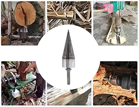 Fenteer Yüksek Hızlı Log Splitter Matkap Ucu Log Kesici Punch Sürücü Ahşap Burgu Splitter Ağaç İşleme Araçları Ev Kullanımı