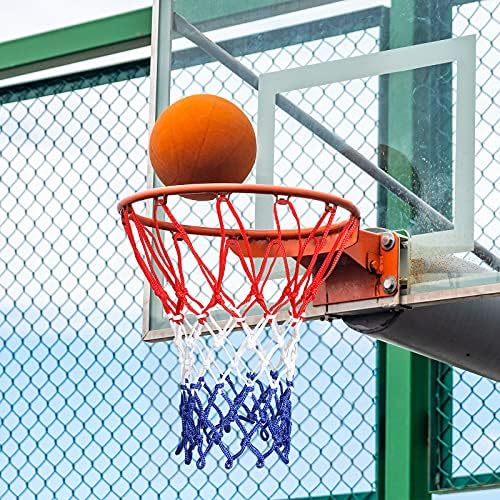 2 Parça Basketbol Ağları Basketbol Net Naylon Açık Basketbol Net Tüm Hava Ağır Kalın Taşınabilir Spor Basketbol Hoop Net Değiştirme