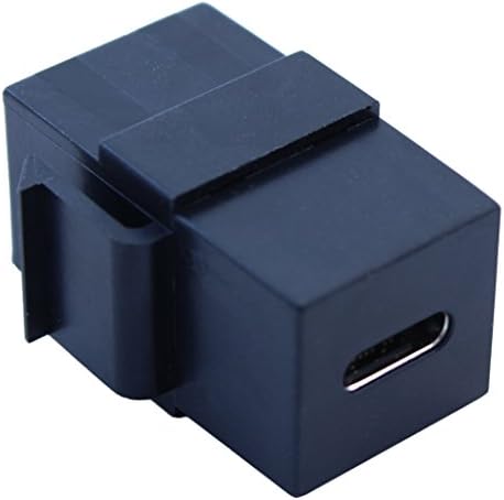 MyCableMart Keystone Jack Insert / Çoğaltıcı USB 3 Tip C'den C'ye, Dişi, Çoğaltıcı Tipi, Siyah
