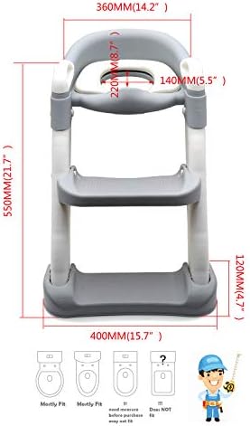 XKMT-Yükseltilmiş Minderli Klasik Lazımlık Eğitimi Tuvalet Merdiveni Koltuğu Basamaklı Tabure Merdiveni Tuvalet Sandalyesi/Bebek