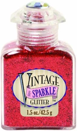 Sulyn Vintage & Sparkle Glitter-Kırmızı Halı
