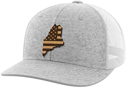 Maine Birleşik Deri Yama Şapka