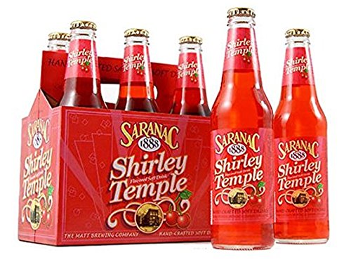 Saranac Dünyaca Ünlü El Yapımı Shirley Temple Soda Meşrubat, 12 fl oz (12 Cam Şişe)