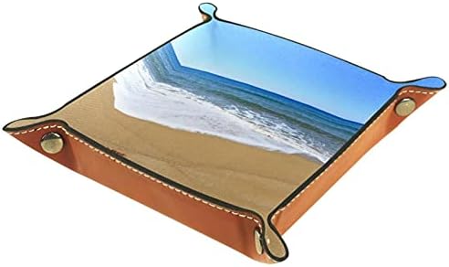 Deri vale Tepsi Çok Amaçlı saklama kutusu Tepsi Organizatör depolama için Kullanılan küçük aksesuarlar, sadece evli plaj