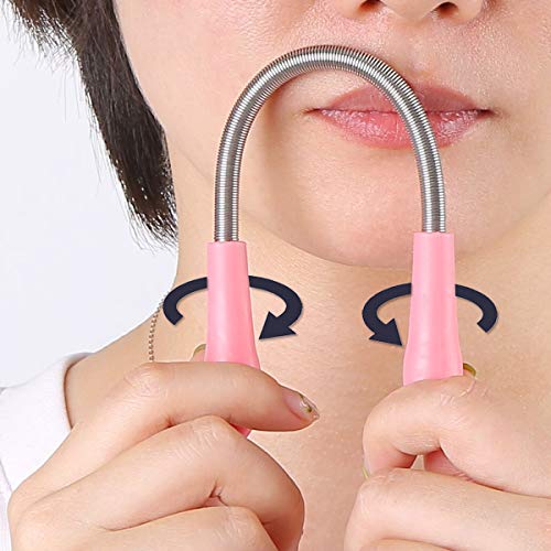 Dr. Tırnak Yüz Saç Çıkarıcı Kadınlar için, 3 Adet Saç Çıkarıcı Bahar Diş Aracı (Pembe)