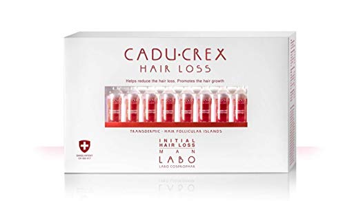 Cadu-Crex'in erkekler için ilk saç dökülmesi tedavisi, 40 ampul, Labo