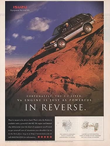Dergi Baskı İlanı: 1996 Isuzu Rodeo SUV, 190 hp, Neyse ki, 3.2 L V - 6 Motor da TAM TERSİ kadar Güçlü