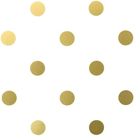BERRYZİLLA 2 ınç Altın NOKTALAR (96 Çıkartmaları) Metalik Altın Daire Çıkartması Vinil Çıkarılabilir Yuvarlak Polka Dot Sticker